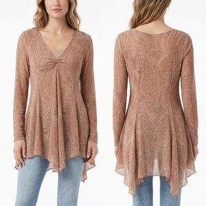 J. Jill Light Brown Women's Tunic Top